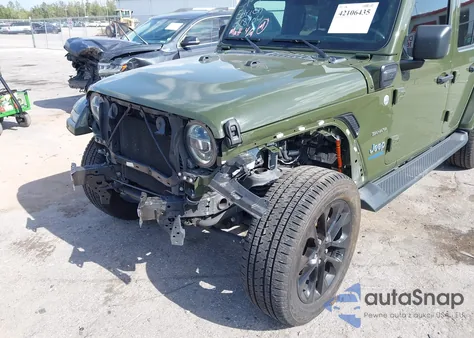 2021 Jeep Wrangler 4Xe Unlimited Sahara 4X4 from USA, damaged, VIN 1C4JJXP65MW824874